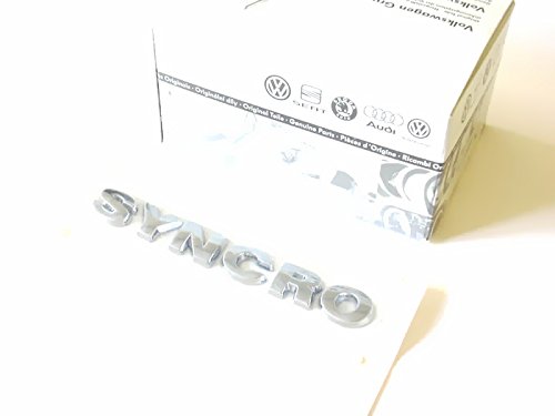 Volkswagen Original VW SYNCRO Rear Trunk Boot Badge Emblem Chrome Nos - 3B0853675F 739 von Volkswagen