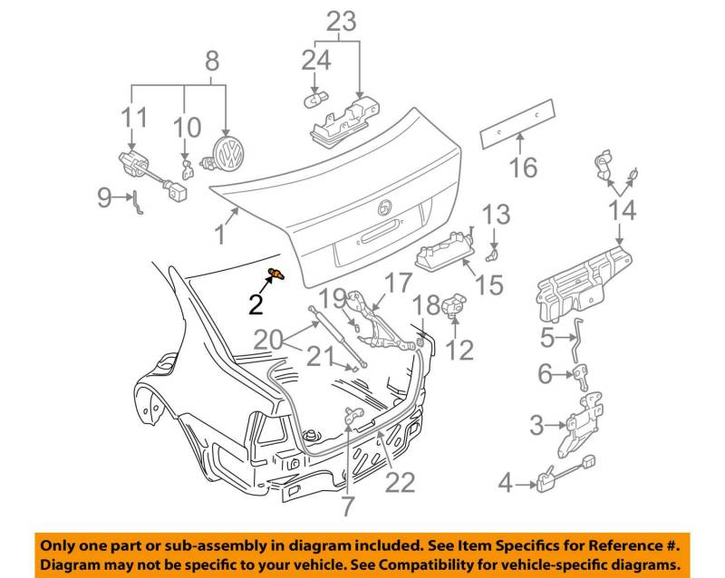 Volkswagen Original VW Stop Buffer Adjustable - 6X0827499F von Volkswagen