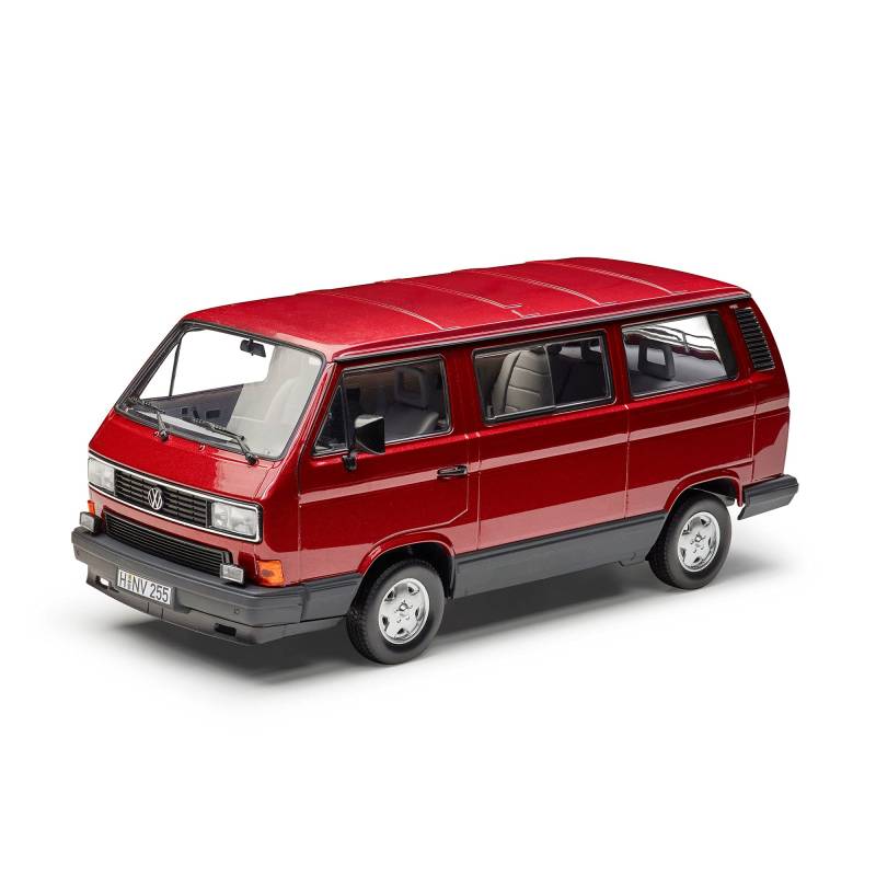 Volkswagen 255099302645 Miniatur VW T3 Multivan Bus Norev Maßstab 1:18 Modellauto, rot von Volkswagen