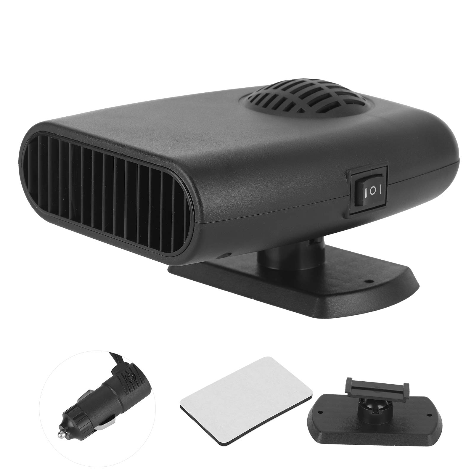 Vomeko Auto-Heizung, 12 V, 150 W, tragbare Auto-Heizung, Plug-in-Zigarettenanzünder, 360 Grad drehbar, Scheiben-Defroster, Fenster-Defroster für Auto, 2-in-1, schnell aufheizende von Vomeko