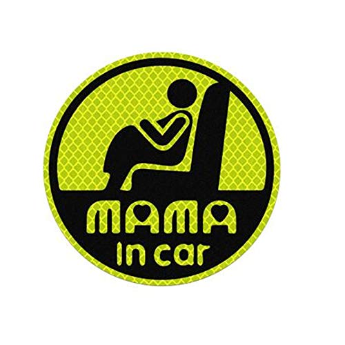 Voragrl Autoaufkleber "MAMA in Car Pregnant on Board", PVC, Aufkleber für Carola Vios B von Voragrl