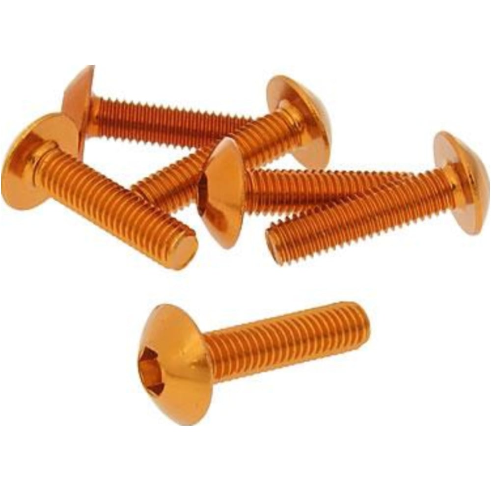 Bolzen schraubensatz 6 stück verkleidung orange - m5x20 vc21232 von Vparts