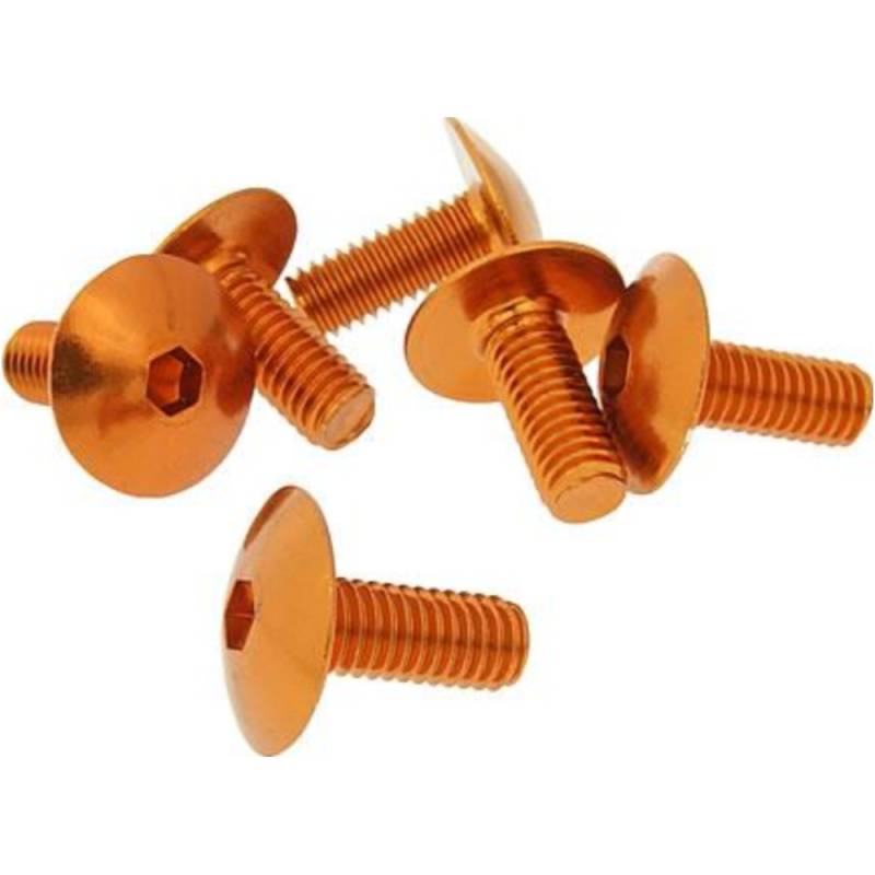 Bolzen schraubensatz 6 stück verkleidung orange - m6x15 vc21240 von Vparts