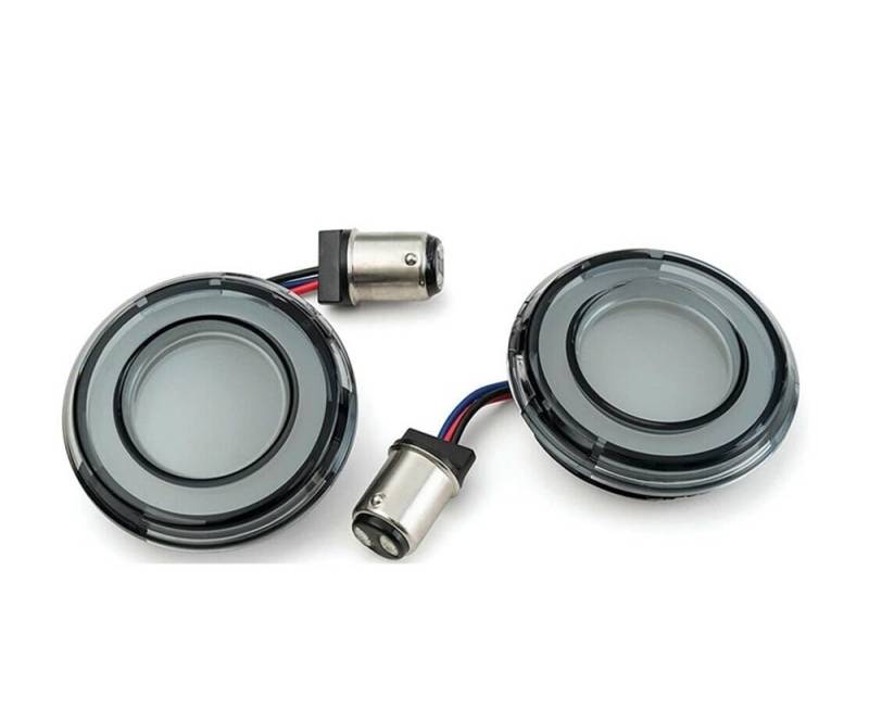 Hinten Rücklicht 2Pcs 2'' Motorrad L- Blinker Licht Vorne Hinten Brems Rücklicht für Har&Ley Davidson Touring Dyna Softail Sportster von VrAre