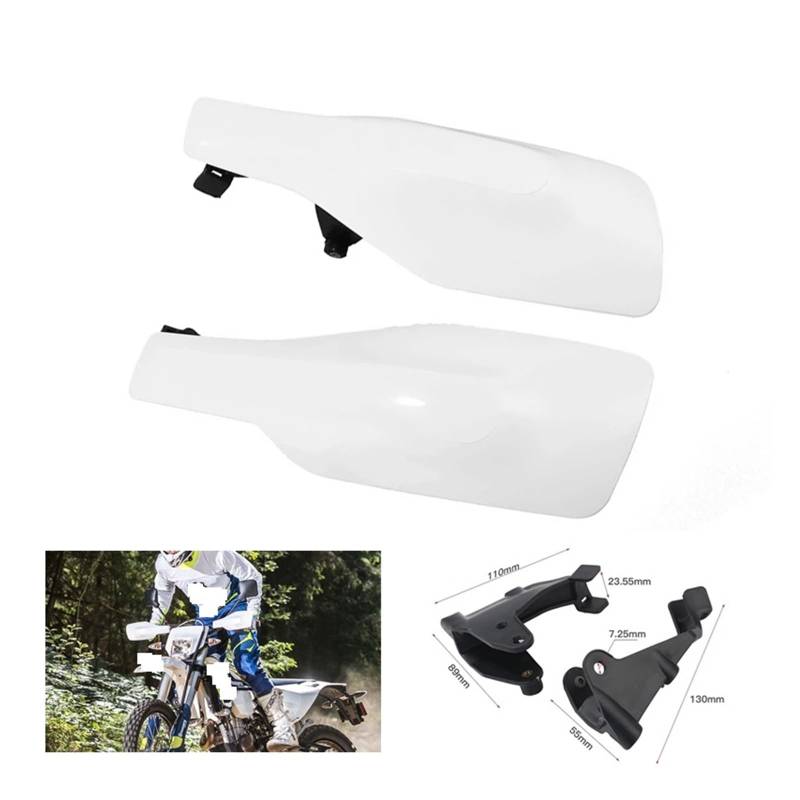 VrAre Handguards Motorrad Für Husq&Varna FE 250 350 350S 450 50 501S FX TE 250I TX 300I Motorräder Weiß Handprotektoren Lenker Handprotektoren Schutz von VrAre