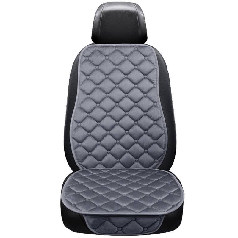 Auto-Sitzschutz | Plush Driver Seat Matte mit Front Pocket | Warm, Breathable Winter Car Seat Cover for Trucks And Plush Car Seat Protector | Non-Slip Front Seat Cover | Winter Warmer For Cars, von Vriusi