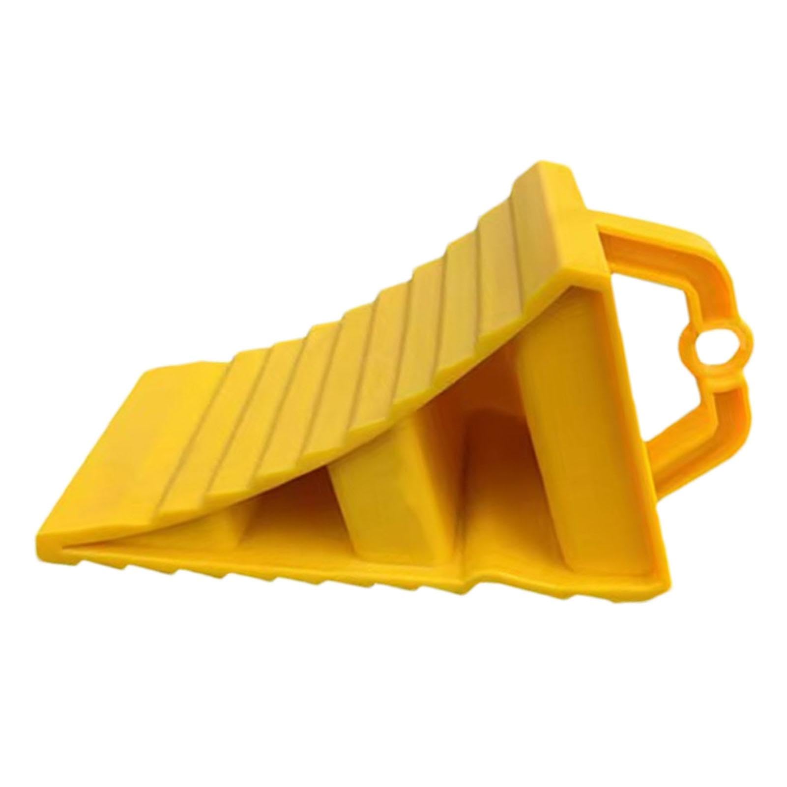 Car Anti-Slip Wheel Chock, Wheel Ramp Pad, Wheel Chocks for Rv, Anti-Slip Multipurpose Wheel Stopper, Vehicles Wear-Resistant Tire Stopper, Yellow Tire Chocks for Cars, Rvs and Trailers von Vriusi