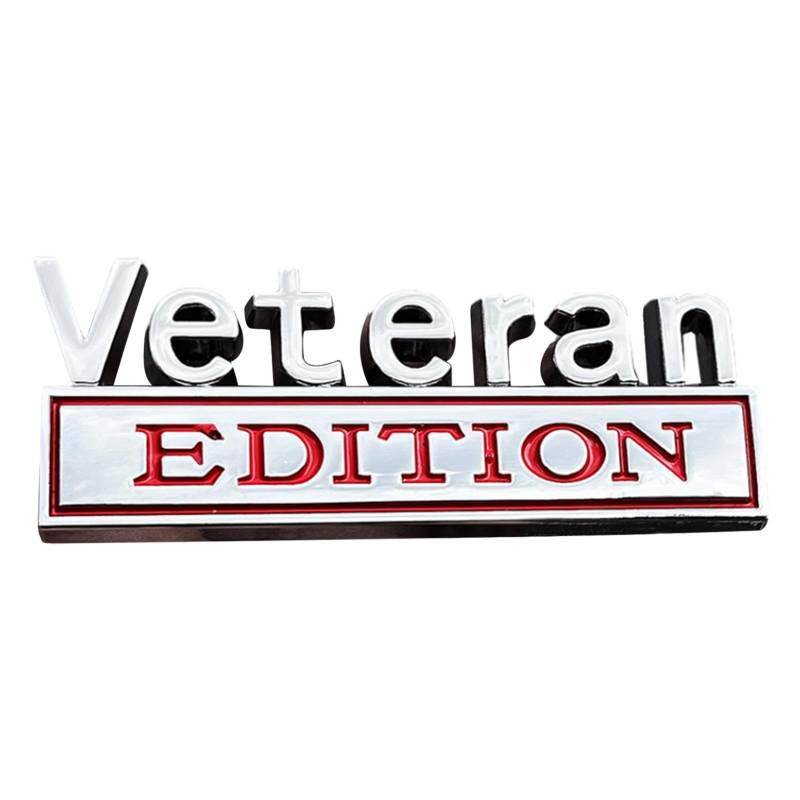 Veteran Edition Emblem, Car Bumper Badges, Car Metal Emblem Decal, Letters Bumper Badge, Truck Adhesive Stickers, Vehicle Metal Emblems, Truck Bumper Decals, Veteran Car Badges, Custom Car Emblems von Vriusi