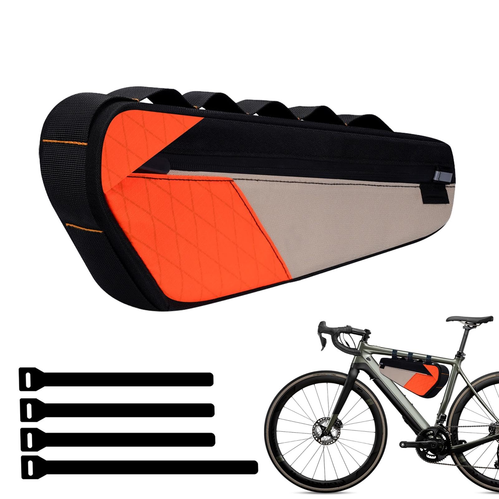 Vriusi Bikes Frame Bag, Waterproof Pouch, Top Tube Bag, Accessory Pouch, Cycling Frame Bag, Repair Tool Bag, Bicycle Frame Storage, Tube Bag, von Vriusi