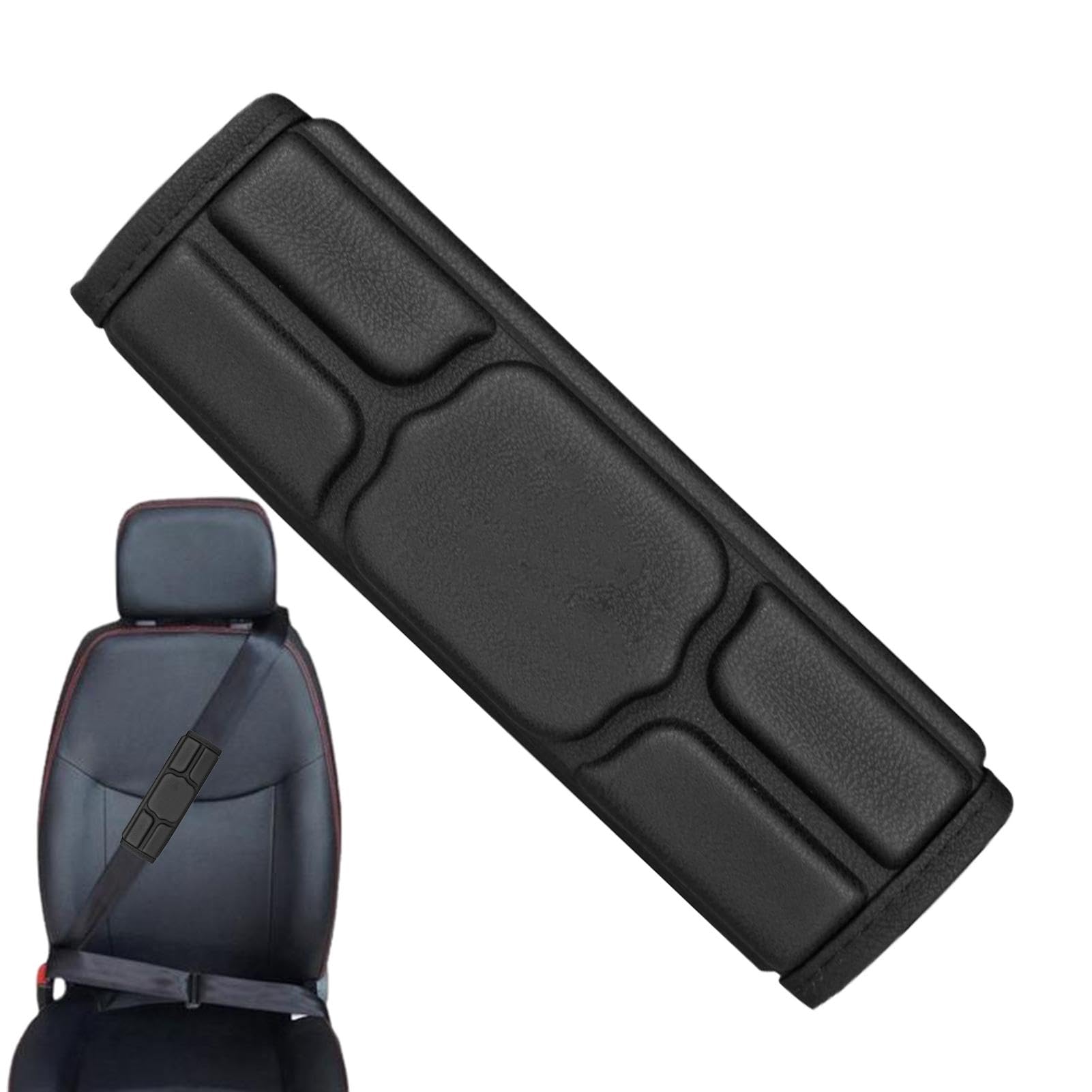 Vriusi Car logo foam seat belt, Seat Belt Cover Pad, Wear Resistant Seatbelt Pad, Soft Shoulder Neck Chest Protector Covers, Wear Resistant Comfortable Seatbelt Pads for Car von Vriusi