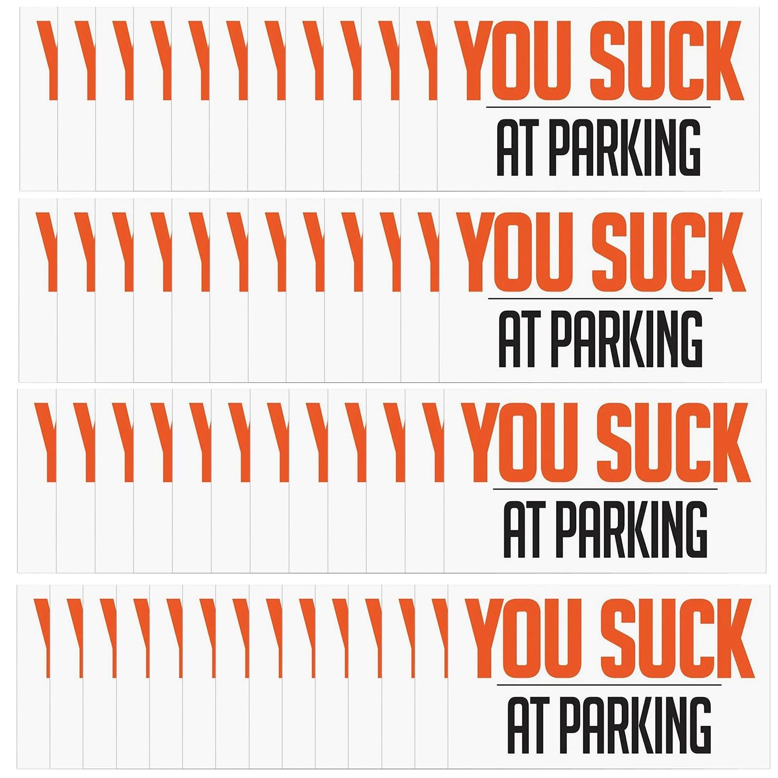 Vriusi Scheiße mit Parkbußgeldern, schlechter Parkplatzaufkleber - Falsche Parkkarten, Falsche Parkkarten, Knebelkarten, Parkkarten zum Parken lernen für von Vriusi