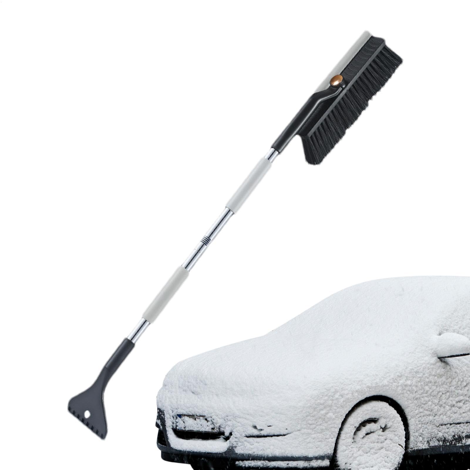 Vriusi Schneeschneider für Auto, Multipurpose Windshield Ice Scraper, Auto-Schneeschneider, Auto-Schneeschneiderentferner, praktische Auto-Schneebürste, Auto-Snow-Bürste für Roof, Windshield Snow, Car von Vriusi