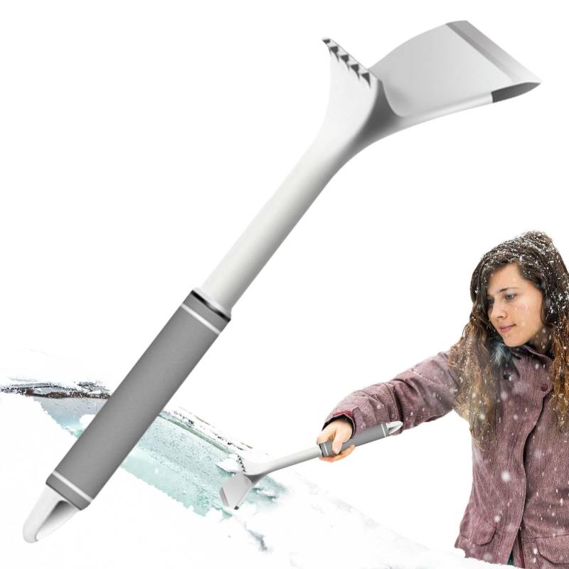 Vriusi Windshield Snow Scraper, Window Snow Scraper with Ergonomic Grip, Car Snow Removal Shovel, Aluminum Alloy Snow Removal Brush, Multifunctional Window Tool for Ice and Snow von Vriusi