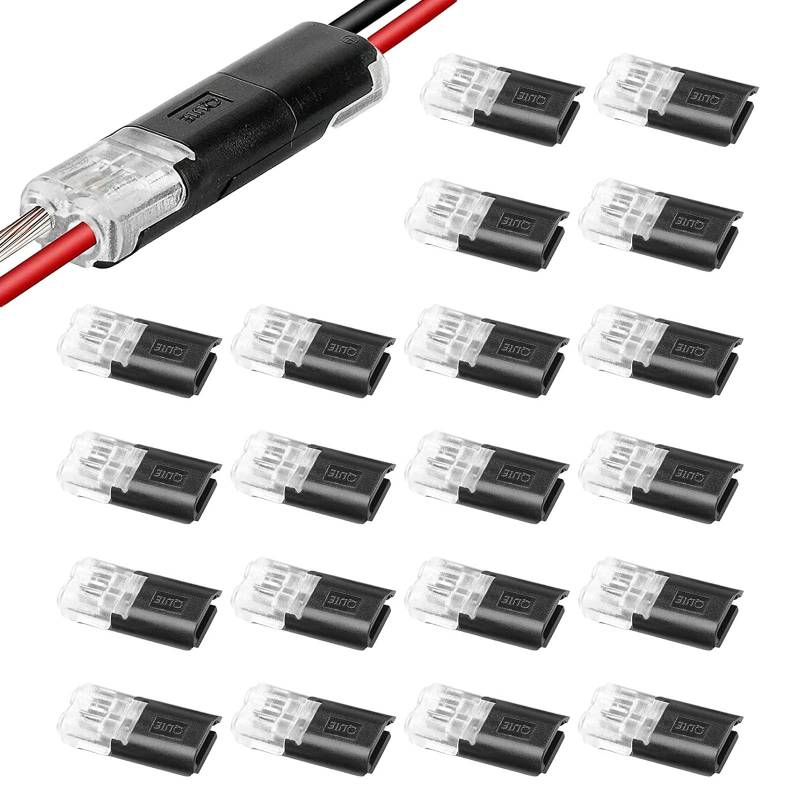 20 Stück Auto Stecker kabelverbinder wasserdicht steckverbinder 2 polig，wasserdichte kabelverbinder für 18-22 AWG Kabel Crimp von Vulevirtue