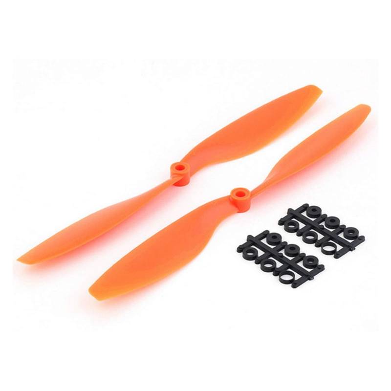 Vuzmode 1 Paar 1045 10x4,5 CW Propeller CCW Prop RC Multicopter F450 Quadcopter Schwarz Propellerersatz für Drohnen(Orange) von Vuzmode