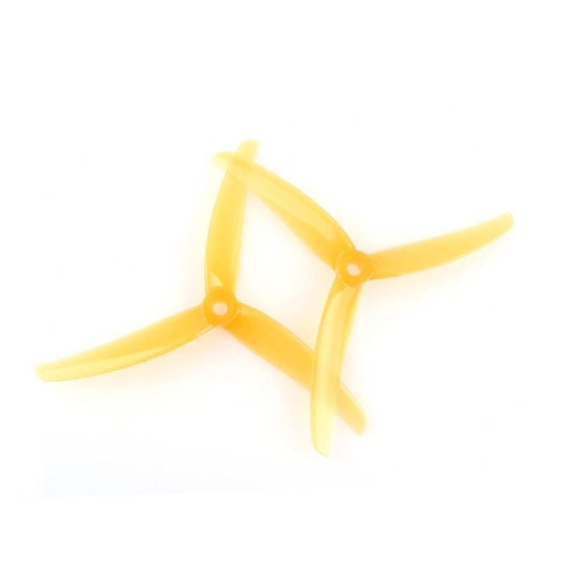 Vuzmode 2 Paar J37 4937 4,9 x 3,7 x 3 3-Blatt-PC-Propeller, for RC FPV Racing Freestyle 5 Zoll Drohnen Ersatzpropeller(2Pairs Orange) von Vuzmode