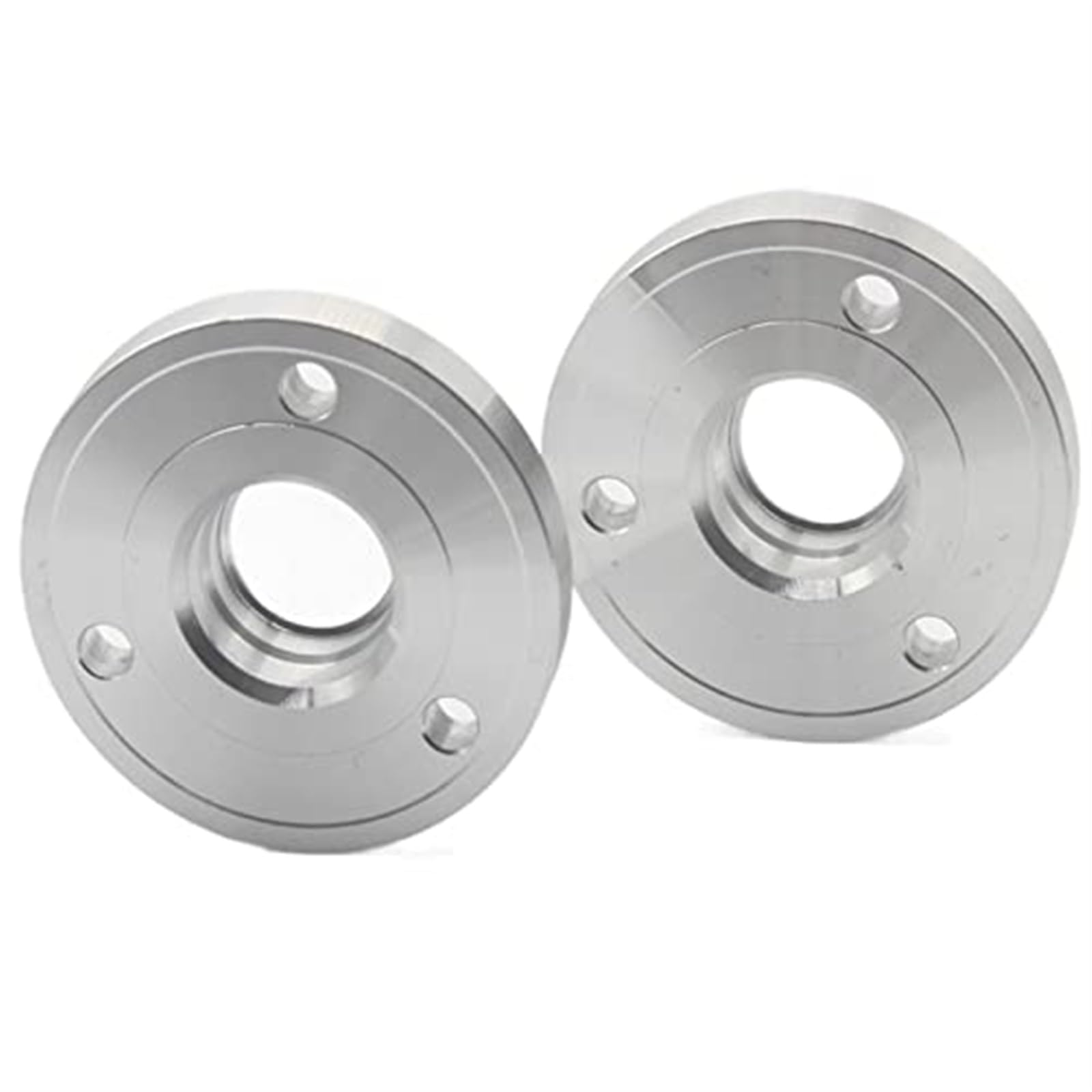 Vuzmode 2 stück 15/20mm Legierung Aluminium Spurverbreiterung PCD 3-112 CB 57,1 Anzug, for Smart, Cabrio Radadapter(Black 2PCS 12MM Silver) von Vuzmode