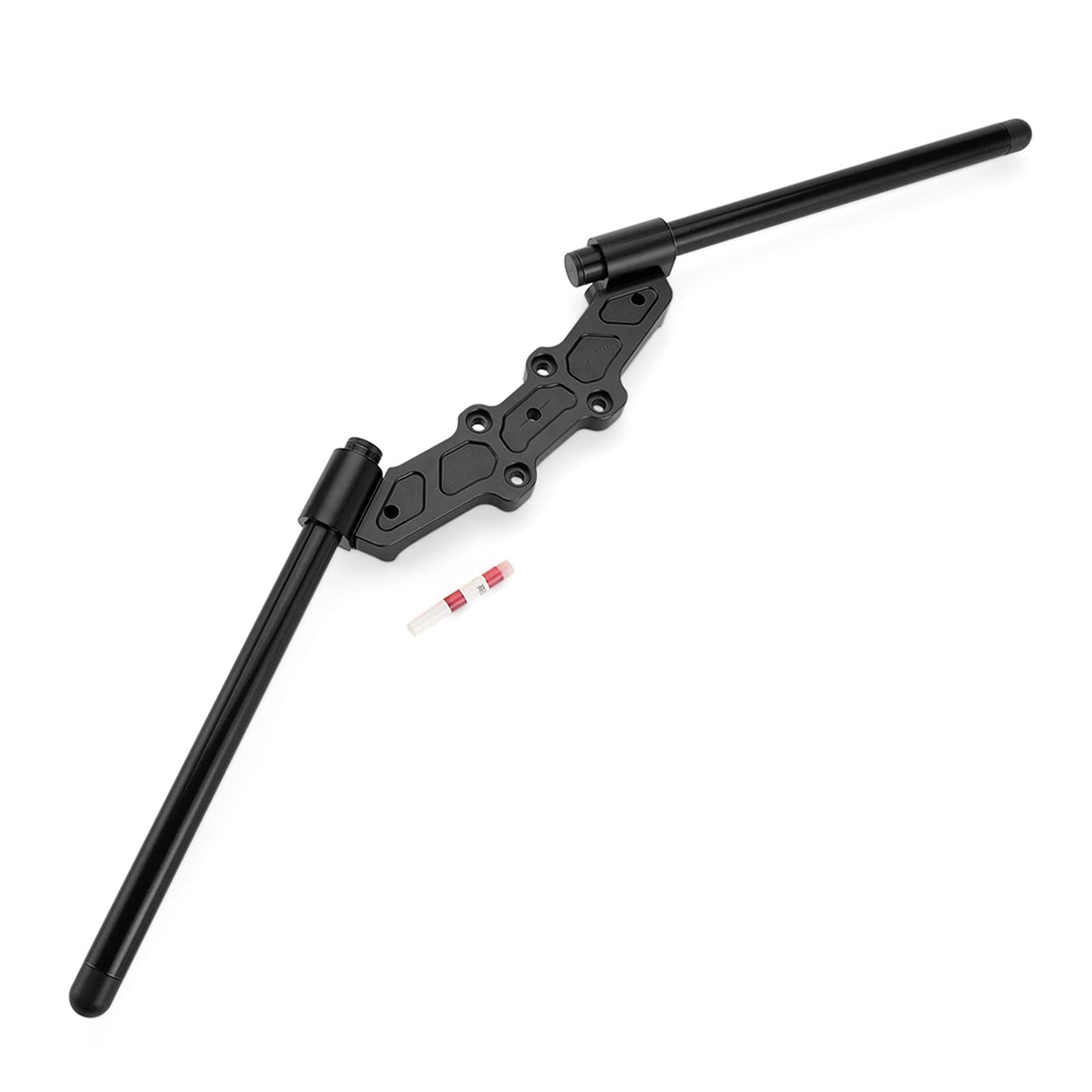 Vuzmode 22 mm Clip-On-Gabellenkeradapter, Separate Platte, Lenker, für, für, for Monster, 696 796 2010-2014, für, for Monster, 1100 S 2009-2010 Lenkererhöhungsklemme(Black) von Vuzmode