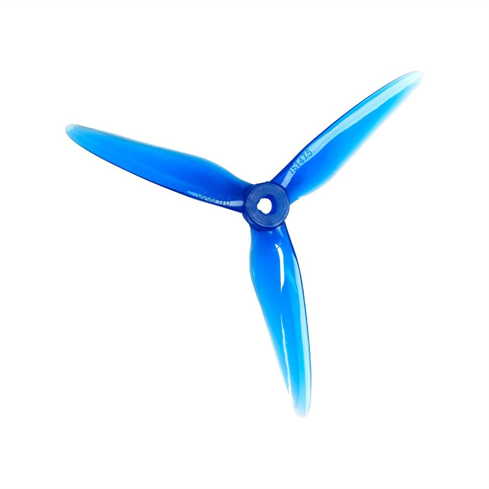 Vuzmode 24 Stück/12 Paar T5147.5 Racing Prop, for FPV Racing Drone Kein Prop Wash 3,8 g bürstenloser Motor Ersatzpropeller(Crystal Blue) von Vuzmode