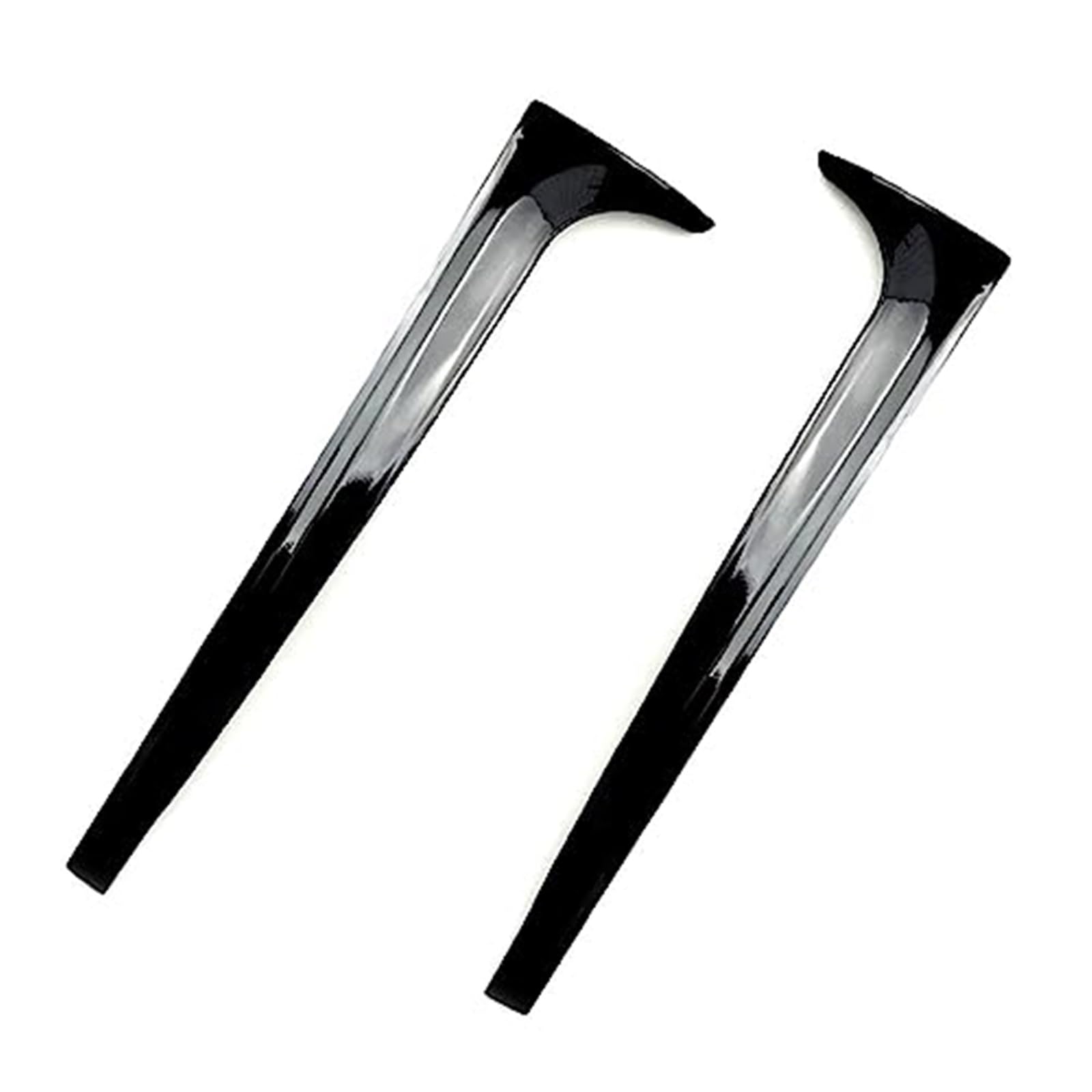 Vuzmode 2PCS Auto Heckscheibenseitenspoiler Glänzende Canard Canards Splitter Spoiler Flügel, for VW, for Polo, MK6 Golf7 MK7 2014-2020 Heckspoiler Auto-Heckspoiler-Kit von Vuzmode