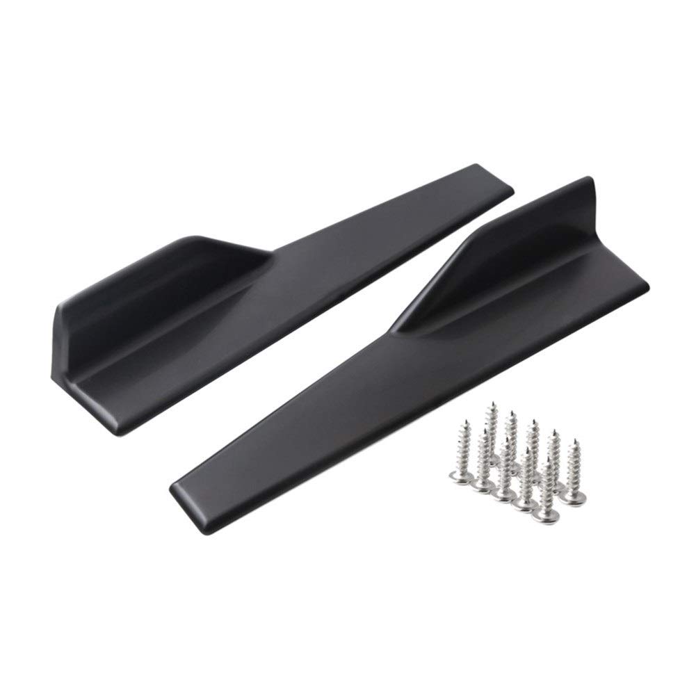 Vuzmode 2Pcs Universal 45cm Auto Wide Body Seitenschweller Splitter Kit Modifizierte Seitenschweller Rocker Anti-Scratch Winglet Wings Stoßstange Heckspoiler-Flügel-Dekoration, Fensterverkleidung, F von Vuzmode