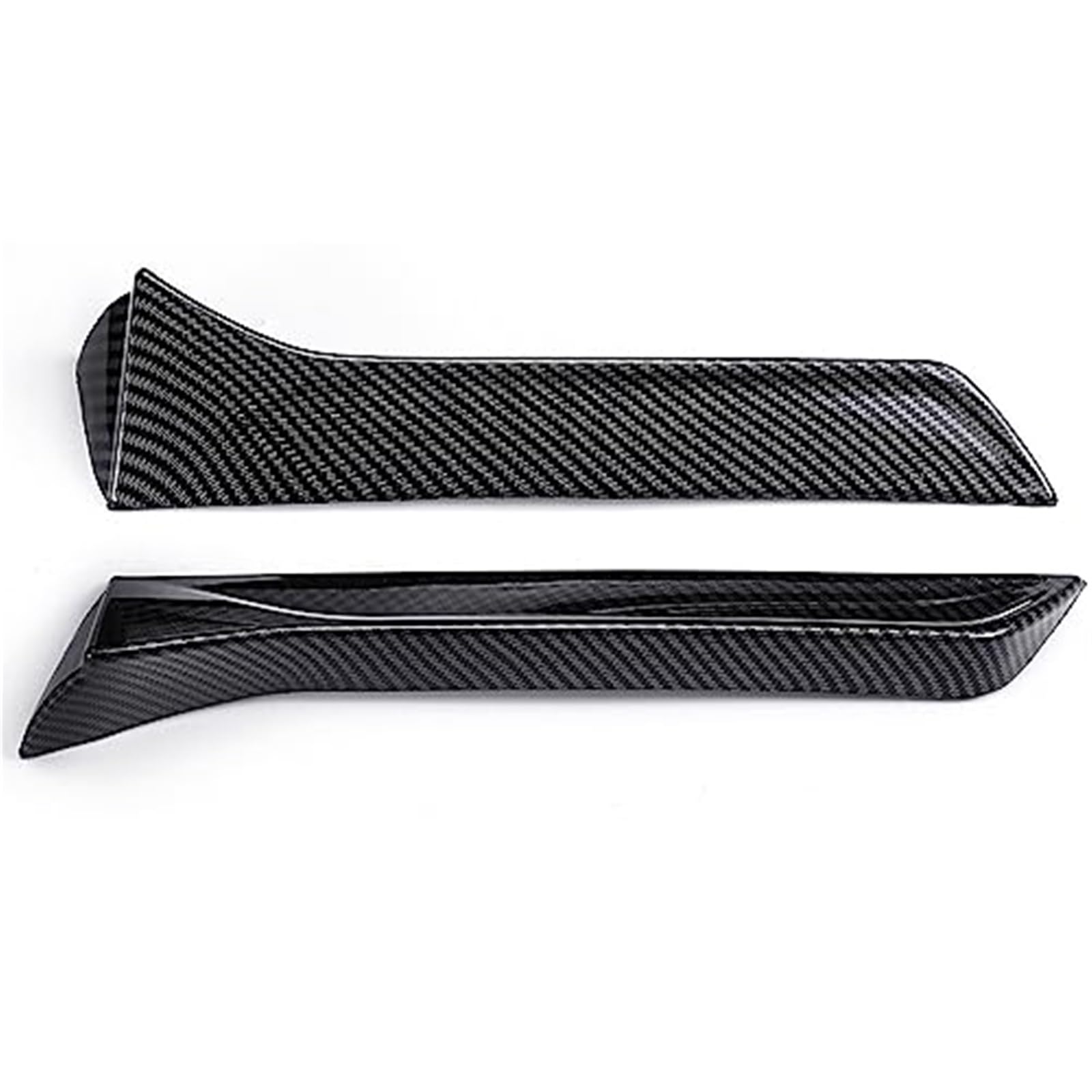 Vuzmode 2X Car Rear Window Side Spoiler Lip Wing Rear Spoiler Lip, for Seat, Leon 5F FR Mk3 MK3.5 Seden Rear Trunk Splitter Lip Aleron Rear Spoiler Auto-Heckspoiler-Kit(Black Carbon Fiber Look) von Vuzmode