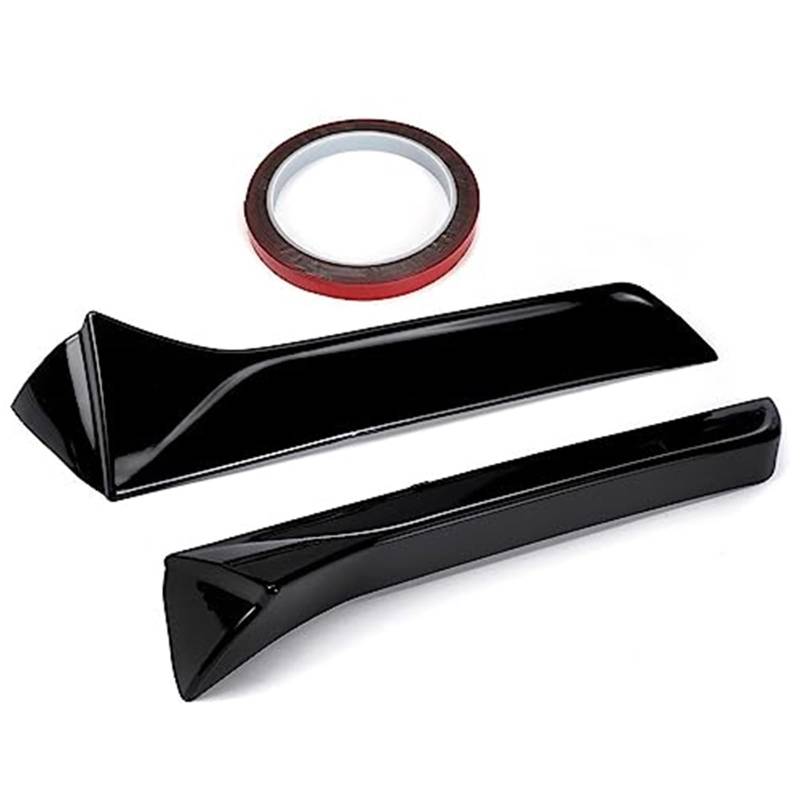 Vuzmode 2X Car Rear Window Side Spoiler Lip Wing Rear Spoiler Lip, for Seat, Leon 5F FR Mk3 MK3.5 Seden Rear Trunk Splitter Lip Aleron Rear Spoiler Auto-Heckspoiler-Kit(Black Glossy Black) von Vuzmode