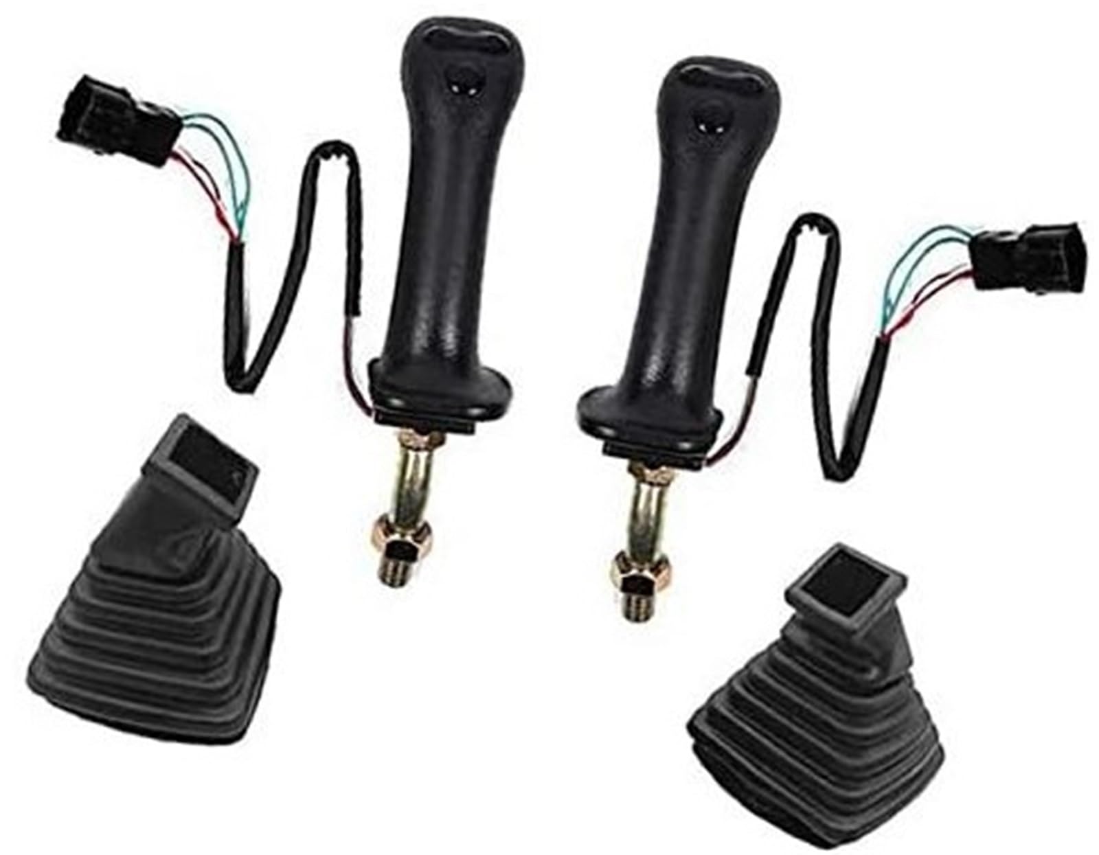 Vuzmode 3 Tasten Bagger Joystick Assy Griff Getriebe mit Staub Abdeckung, for Daewoo, DoosR2 Doosan DH DX150 225 300 370-9C Bagger-Steuerhebel von Vuzmode