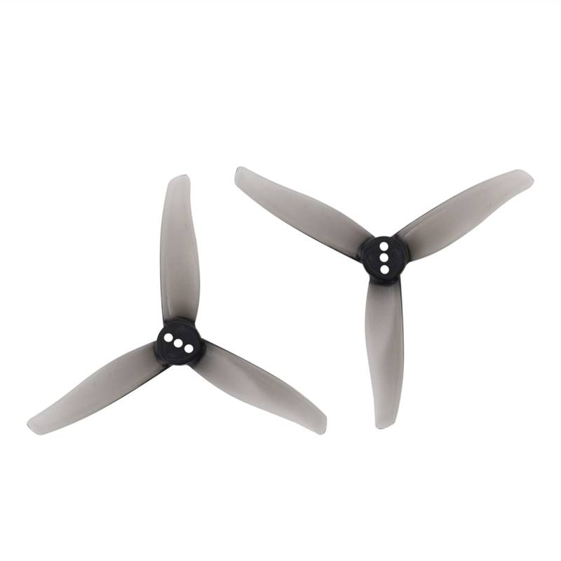 Vuzmode 3X1,6X3 3-Blatt-PC-Propeller, for RC FPV Racing Freestyle 3 Zoll Zahnstocher Cinewhoop Kanaldrohnen 1,5 mm 2 mm Ersatzpropeller(2Pairs Gray 2mm) von Vuzmode