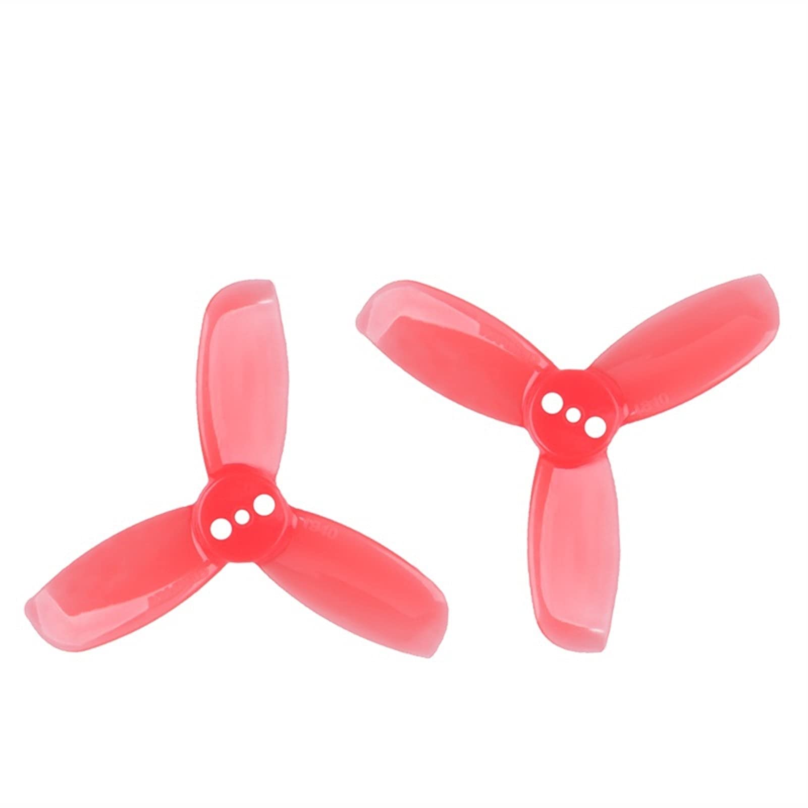 Vuzmode 4 Paar 1,9 x 4 x 3 3-Blatt-PC-Propeller, for FPV Racing Freestyle 2-Zoll-Cinewhoop-Drohnen mit 3 Löchern Ersatzpropeller(4Pairs Red) von Vuzmode