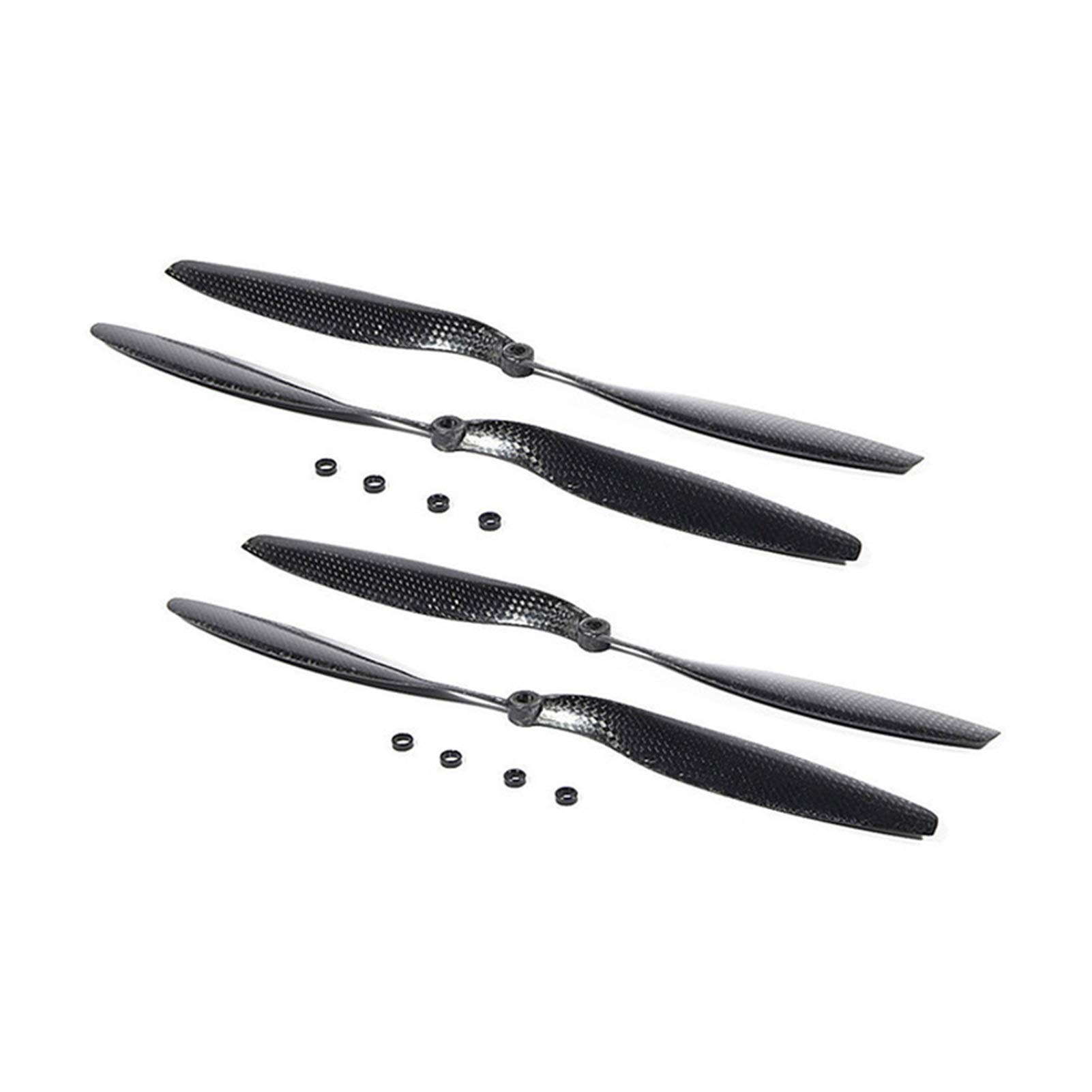 Vuzmode 4 Paar 1245 12 x 4,5 12 Zoll Kohlefaser-Propeller CW/CCW Propeller Bades, for DJI, Drohnenzubehör RC Hubschrauber Quadcopter Teil Propellerersatz für Drohnen von Vuzmode