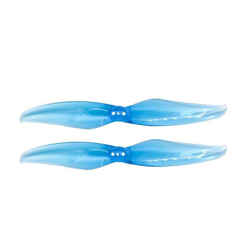 Vuzmode 4 Paar 4X2,4 2-Blatt-PC-Propeller, for Explorer LR4 FPV Racing 4-Zoll-Zahnstocher-Micro-Langstreckendrohnen Ersatzpropeller(4Pairs Blue) von Vuzmode