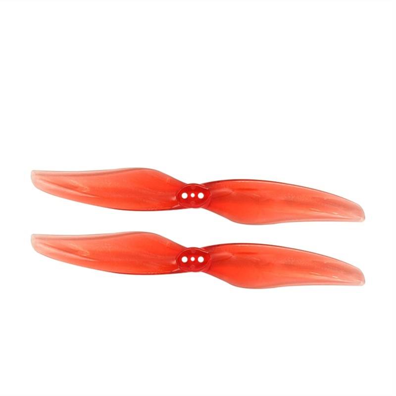 Vuzmode 4 Paar 4X2,4 2-Blatt-PC-Propeller, for Explorer LR4 FPV Racing 4-Zoll-Zahnstocher-Micro-Langstreckendrohnen Ersatzpropeller(4Pairs Red) von Vuzmode