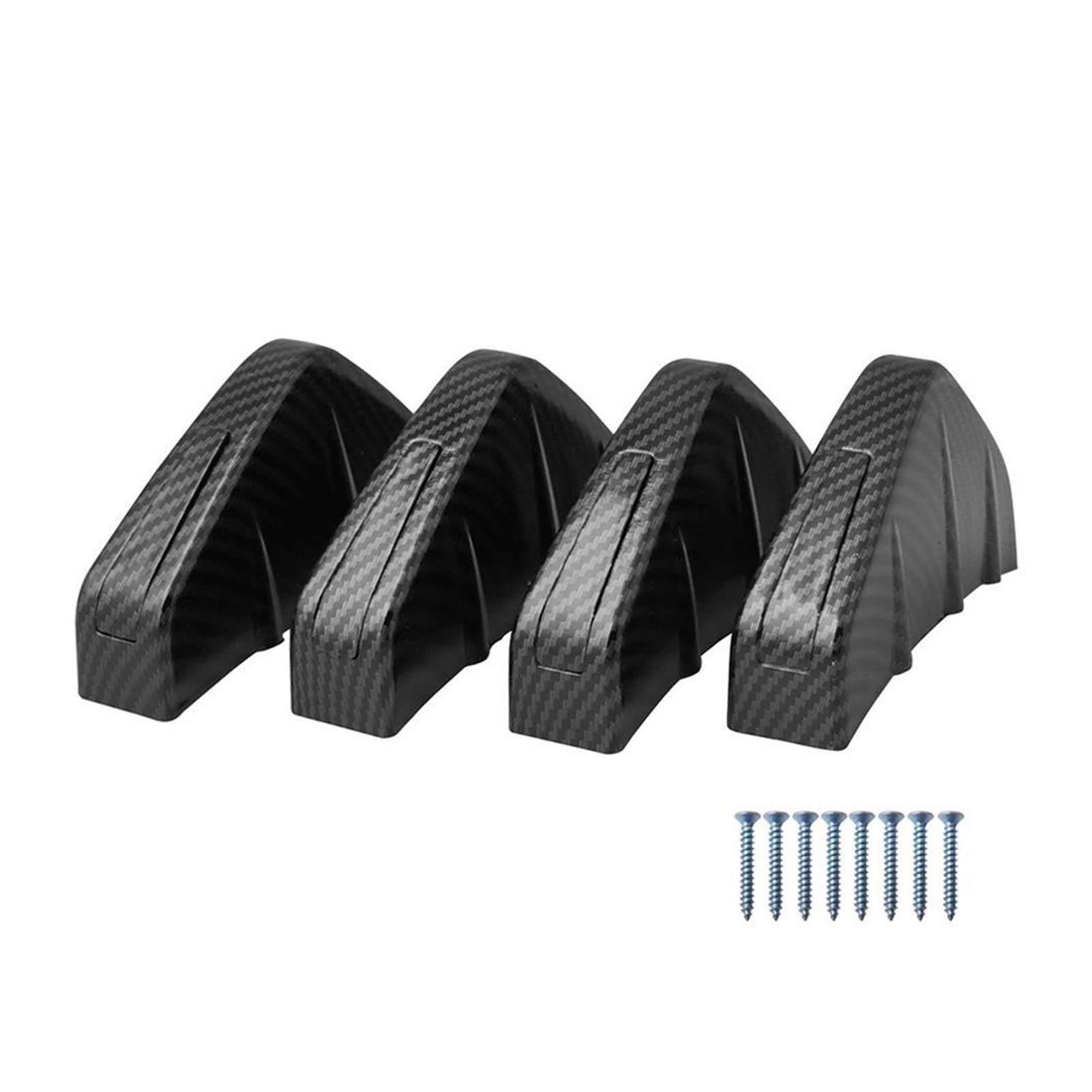 Vuzmode 4 stücke Heckspoiler Universal Auto Hinten Körper Diffusor Auto Hinten Bumper Spoiler Auto Zubehör Heckspoiler-Flügel-Dekoration, Fensterverkleidung, F(Carbon) von Vuzmode