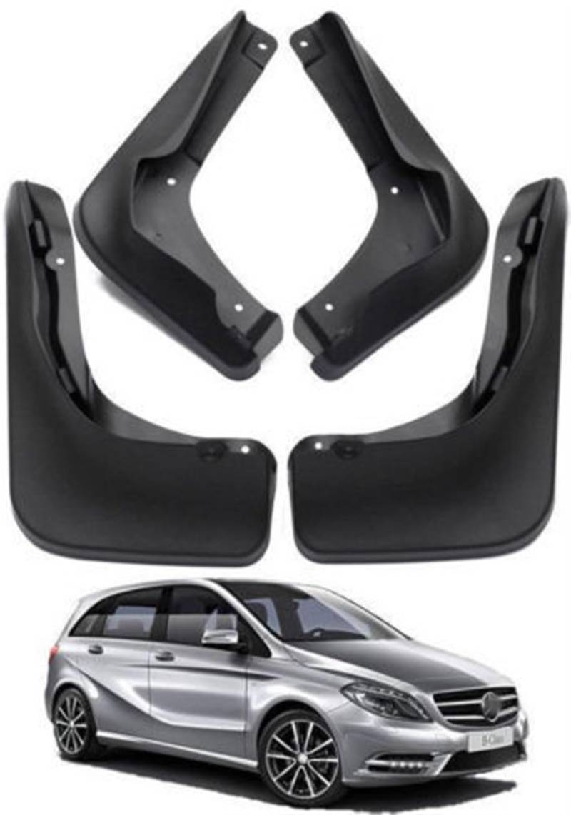 Vuzmode 4-teilige Schmutzfänger vorn und hinten, Auto-Kotflügel, Auto-Styling-Zubehör, for Mercedes-Benz, B-Klasse W246 2012 2013 2014 Schmutzfänger-Set von Vuzmode