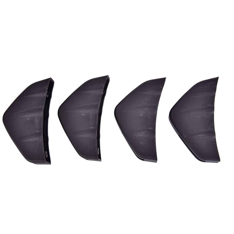 Vuzmode 4Pcs Set Auto Hintere Stoßstange Lip Diffusor Fin 3 Flügel Spoiler Auto Zurück Bumpe Heckspoiler-Flügel-Dekoration, Fensterverkleidung, F von Vuzmode