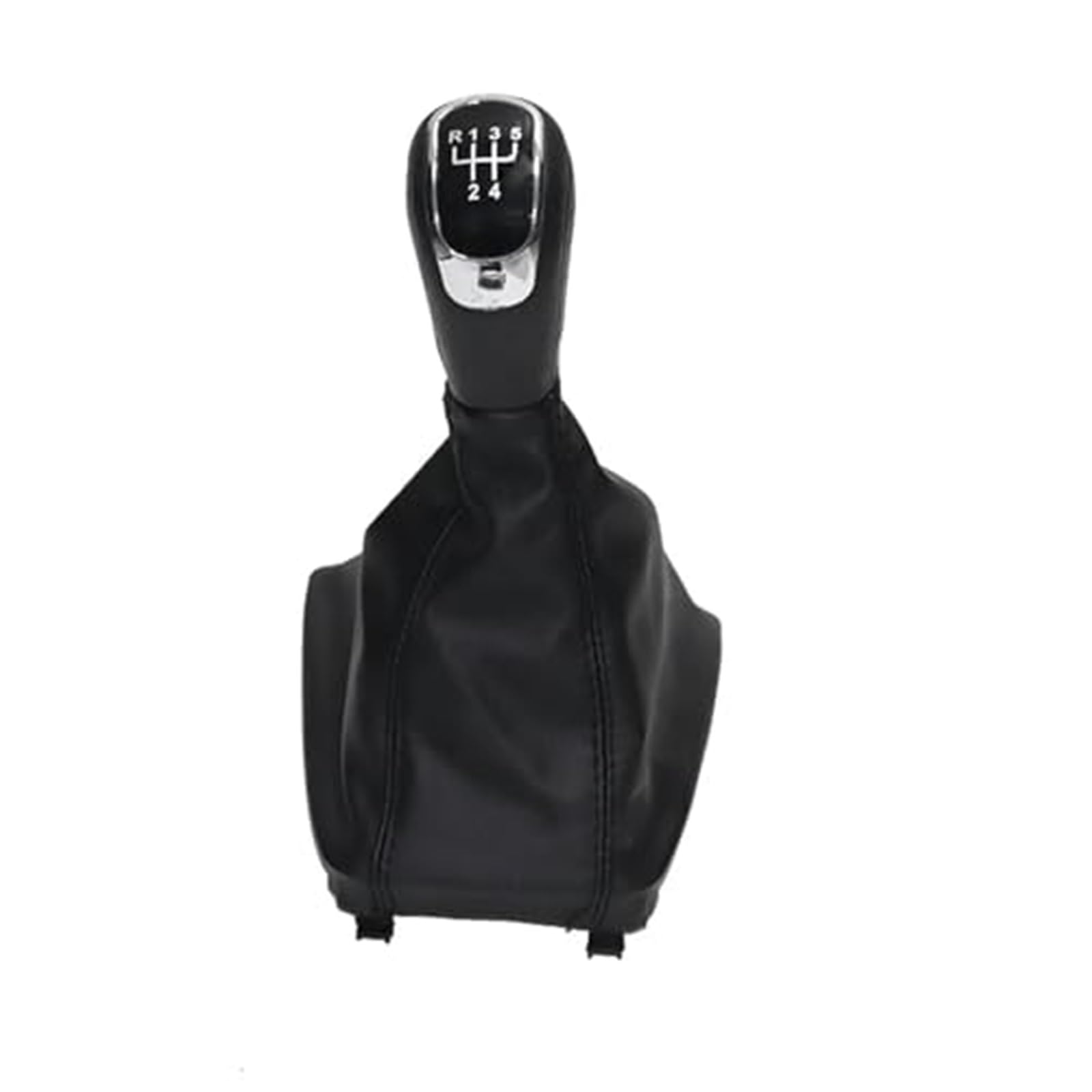 Vuzmode 5 6-Gang-Schaltknauf for manuelles Auto, Gamasche, Kofferraumabdeckung, for Skoda, for Superb II 2008–2012, Yeti 2009–2012 Auto-Schalthebelabdeckung(Black 5 Speed Set) von Vuzmode