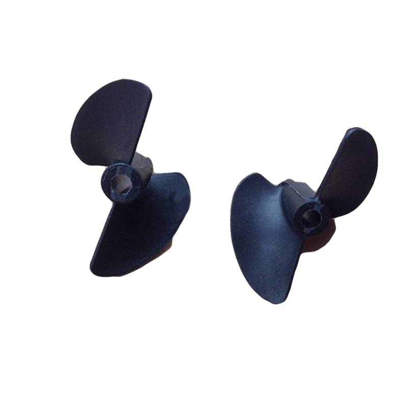 Vuzmode 5 Paar for RCBoat Durchmesser 32mm Zwei Klingen Paddel 2 Klingen Nylon Boot Propeller Welle Loch 3,17mm for Modell Schiff DIY Gelenkwelle von Vuzmode