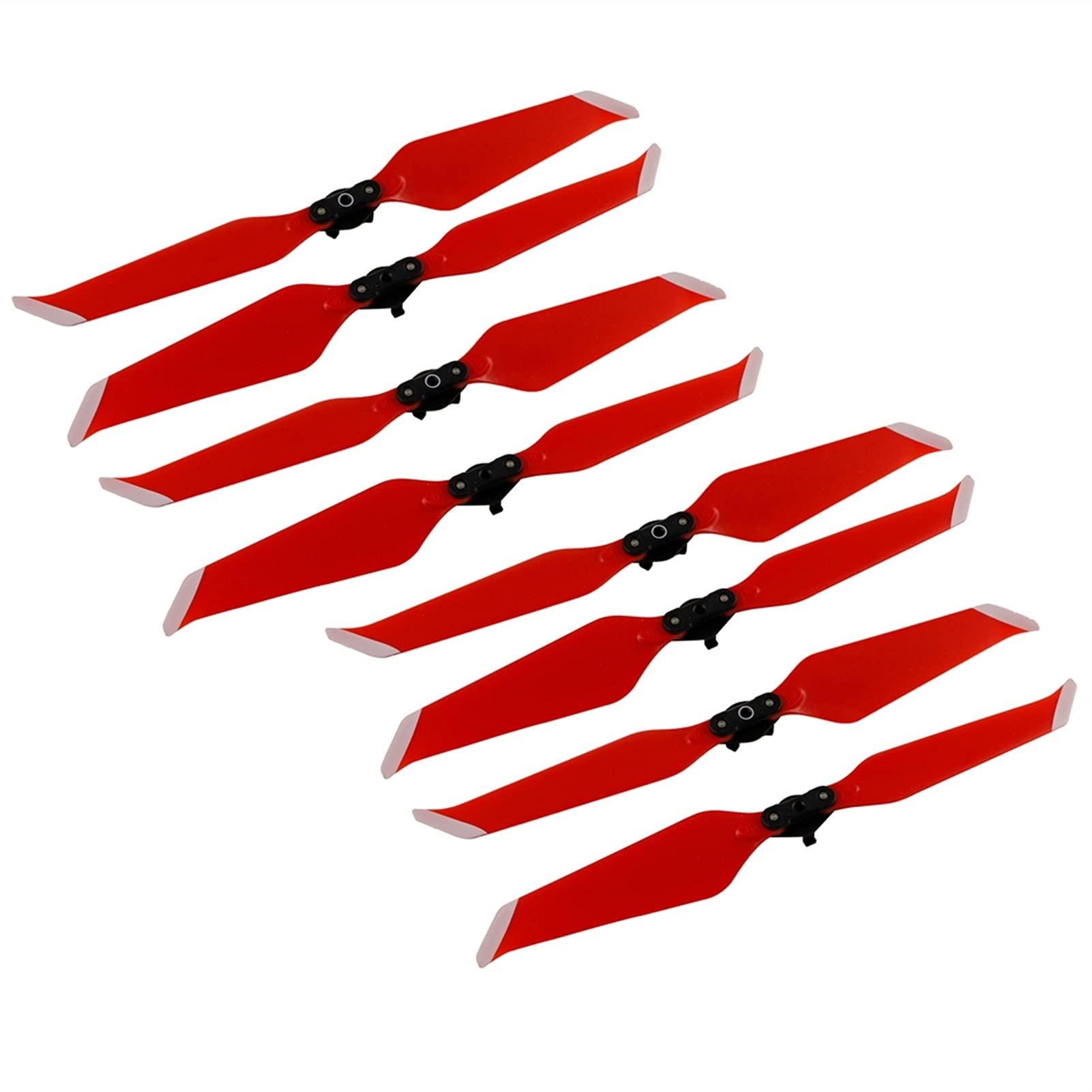 Vuzmode 8-teiliger Propeller 8743F Geräuscharme Propeller Drohne Schnellverschluss Propellerflügellüfter Ersatzteile, for DJI, for Mavic 2 Pro Zoom Propellerersatz für Drohnen(Red) von Vuzmode