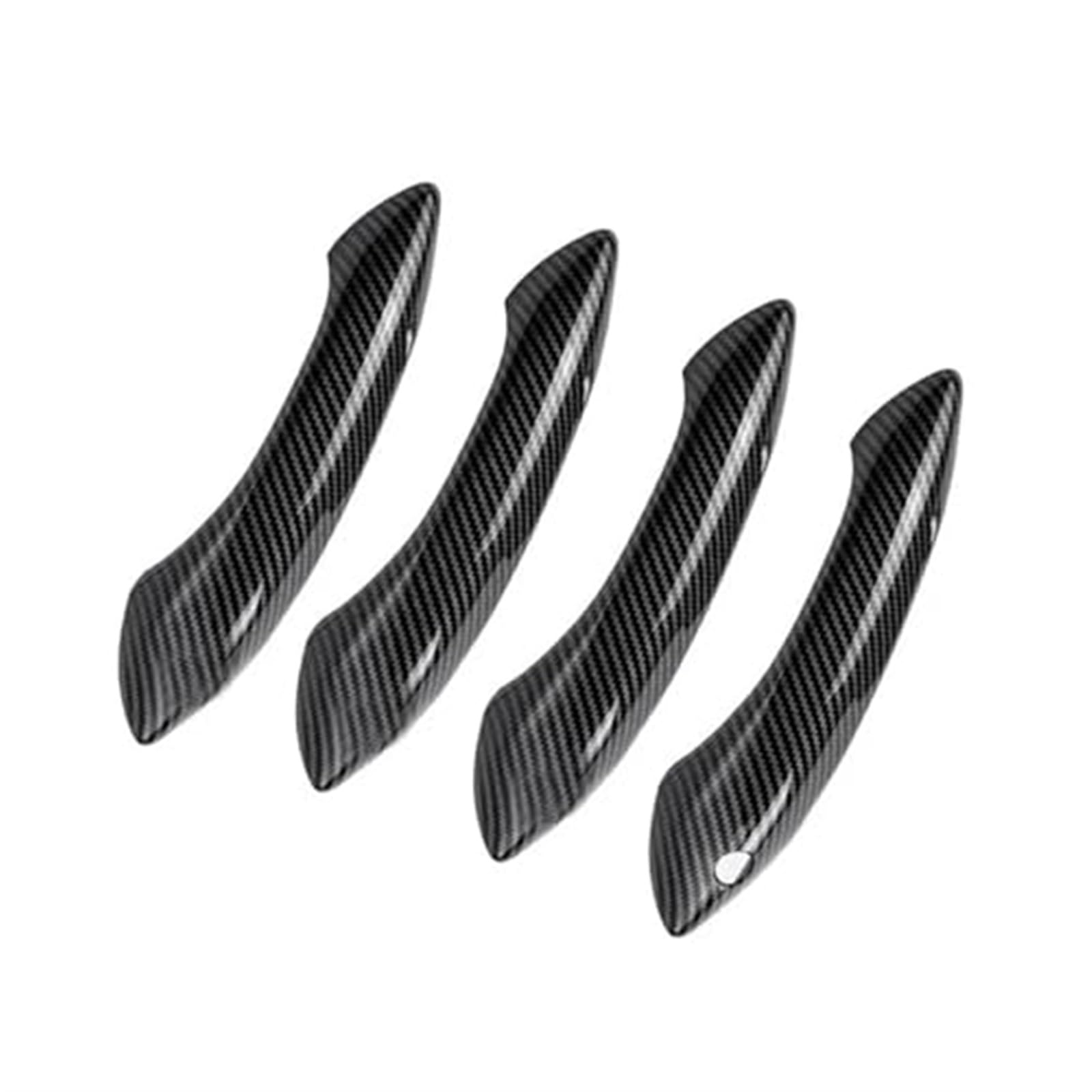 Vuzmode ABS Carbon Fiber Outside Exterior Door Handle Protector Cover Trim, for BMW, 5 6 7 Series F07 F10 F11 F06 F12 F13 F01 F02 äußere Türgriffabdeckung von Vuzmode