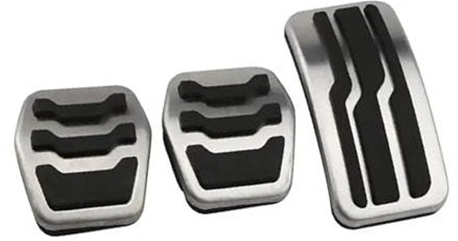 Vuzmode Auto-Bremspedal-Set-Abdeckungen, for Ford, for Bronco Sport CX430 2021 2022, Kupplungsauflage, Fußpedal-Abdeckung Kupplungsbremspedal(Black MT 3 PCS) von Vuzmode