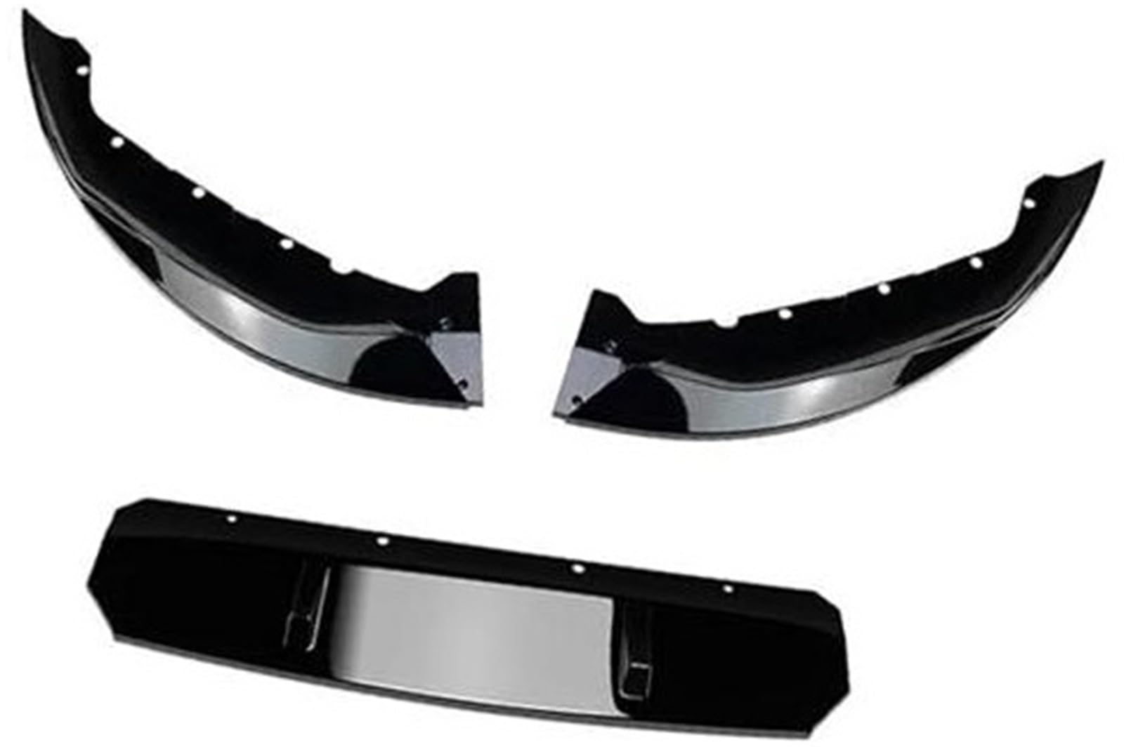 Vuzmode Auto-Frontspoiler, Auto-Frontstoßstangen-Lippenkörper-Kit, Spoiler-Splitter, Stoßstangen-Lippenschutz-Zubehör, for, for 5er, for G30 525i 530i 2021+ Auto-Frontstoßstangenlippe(Black Gloss bla von Vuzmode