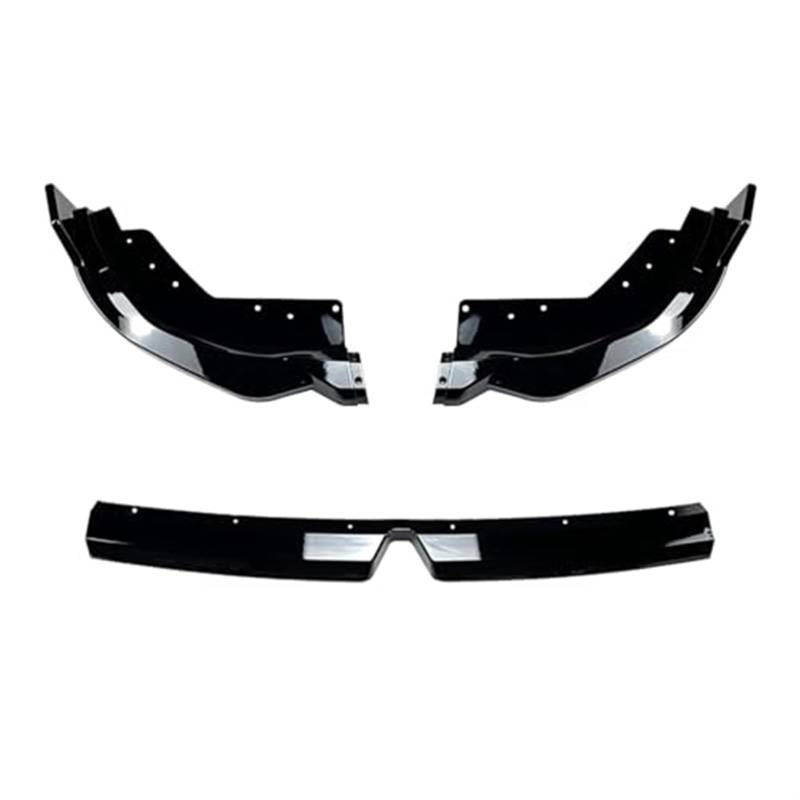 Vuzmode Auto Frontstoßstange Spoilerlippe Unterer Splitterschutz, for, 3er G20 G21 LCI M Sport 320i 325i 2022 2023 Frontspoiler Frontspoiler-Kit(Black Glossy Black) von Vuzmode