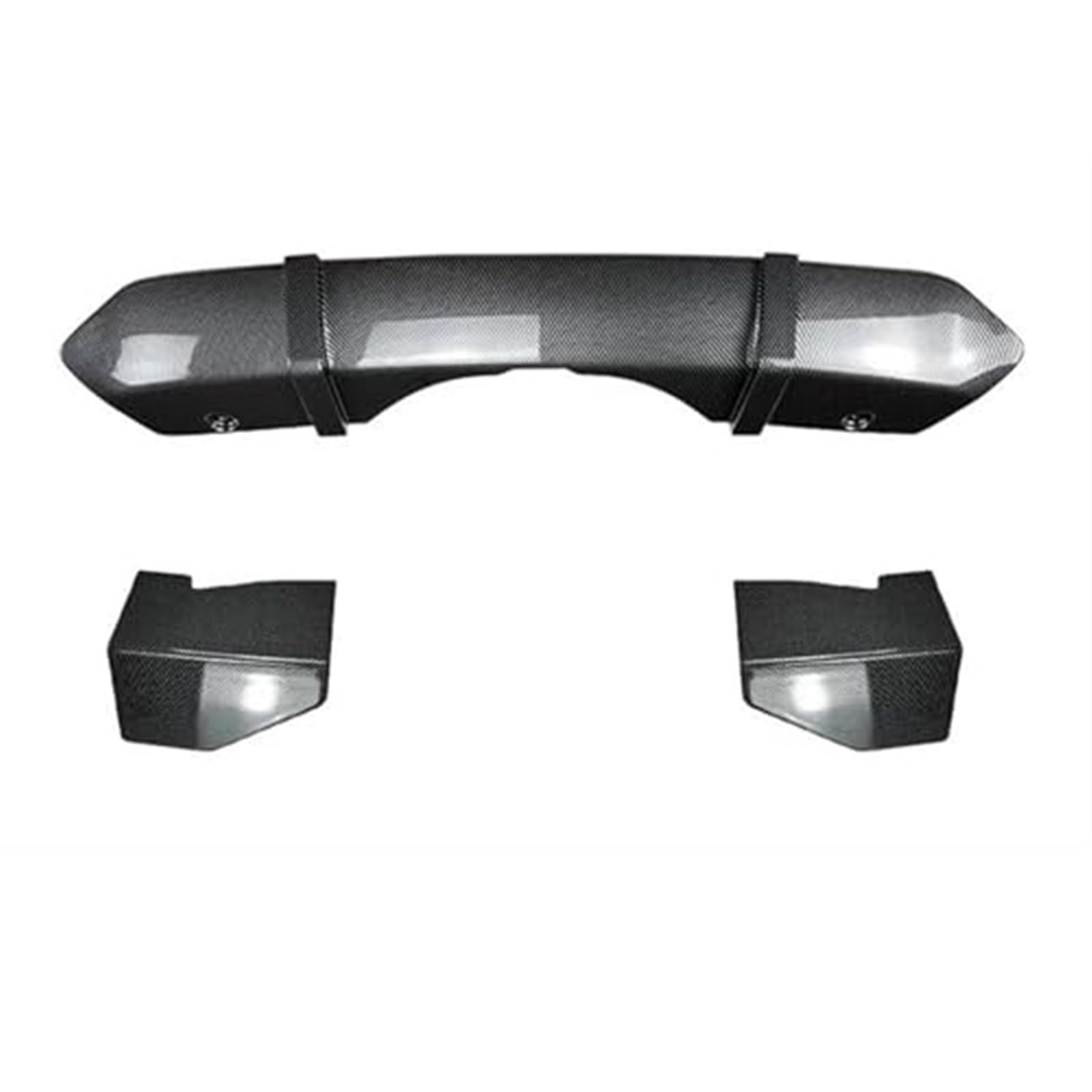 Vuzmode Auto Heckspoiler Autozubehör Heckspoilerlippe Diffusor Spoiler Splitter Schutz Hecklippe Spoilerecke, for, for X5 F15 2014-2018 Auto-Heckstoßstangendiffusor(Carbon Look) von Vuzmode