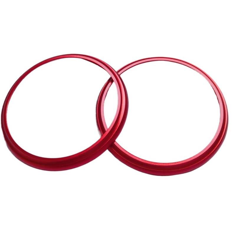 Vuzmode Auto-Klimaanlage, Luftauslass, dekorativer Ringaufkleber, Entlüftungsverkleidung, Auto-Styling, for Subaru BRZ Scion FR-S for Toyota 86 GT86 Auto-Lüftungsgitter-Zubehör(Red) von Vuzmode