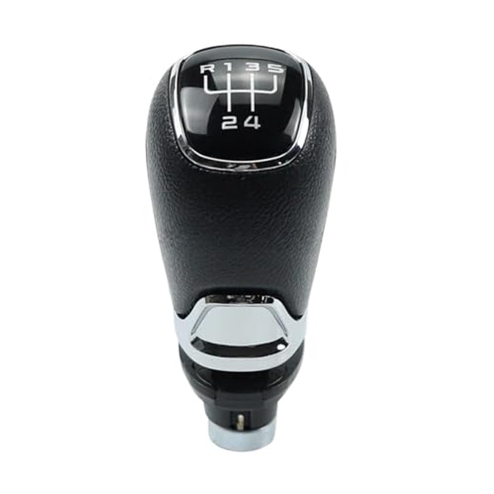 Vuzmode Auto-Schaltknauf-Abdeckung, for Skoda, for Octavia, A5 A6 2004–2012, manueller 5-6-Gang-Hebelgriff, Gamasche, Leder-Kofferraumhülle Auto-Schalthebelabdeckung(Black 5 Speed) von Vuzmode