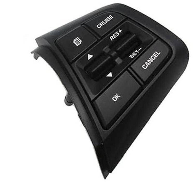 Vuzmode Auto-Tempomat-Taste, for Hyundai, for Creta Ix25 2.0L 2016, Auto-Cruise-Geschwindigkeitsfunktion, Lenkradtaste, Radio-Lautstärkeregler-Schalter, Autozubehör Auto-Lenkradverkleidungssatz von Vuzmode