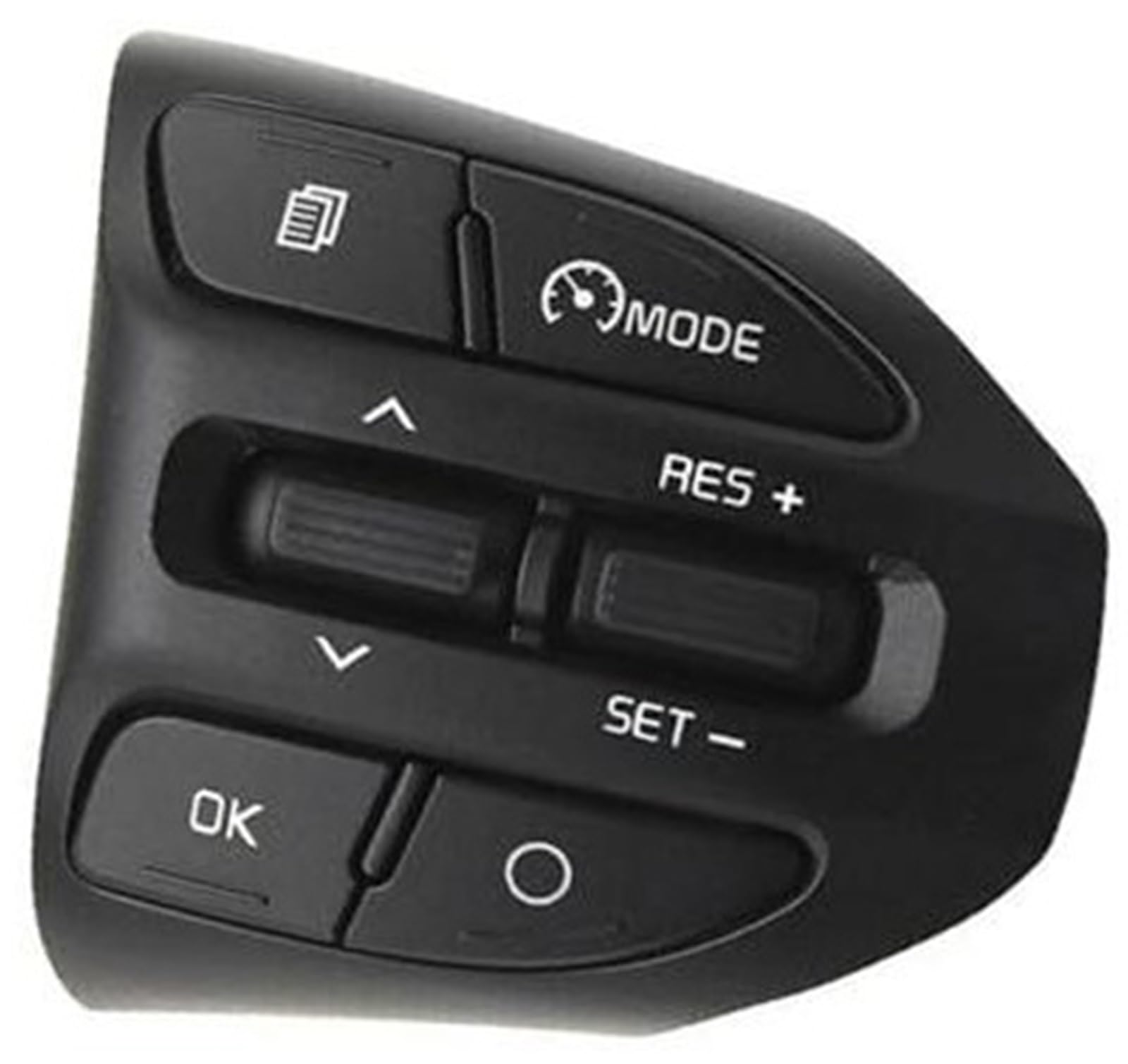 Vuzmode Auto-Tempomat-Taste, for Kia, K2, for Rio, for Morning, for Stonic Car Styling Parts RH Multifunktionaler Lenkrad-Fernbedienungs-Tempomat-Lautstärkeschalter Auto-Lenkradverkleidungssatz(Black von Vuzmode