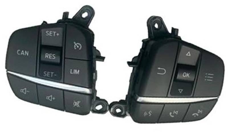 Vuzmode Auto-Tempomattaste, for Fiesta, for MK4 2019 2020 Auto-Lenkrad-Tempomattaste schaltet Audio-Lautstärkereglerschalter 93302UG50009B Auto-Lenkradverkleidungssatz von Vuzmode