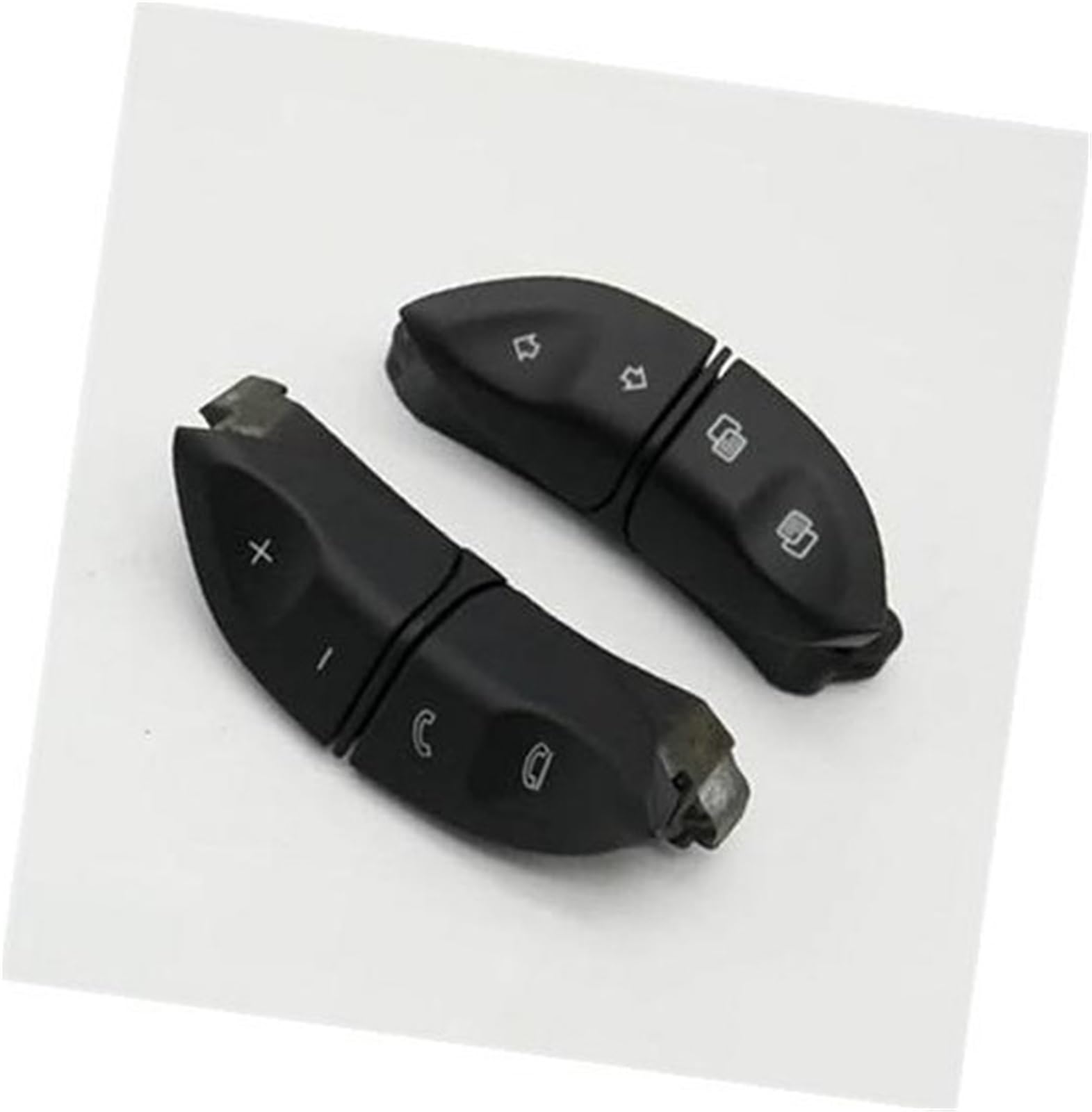 Vuzmode Auto-Tempomattaste, for Mercedes, for Benz, for Viano 2003–2010, for Vito 636 639, Auto-Multifunktionstasten, Lenkrad-Steuerschalter A2208207810 Auto-Lenkradverkleidungssatz(BLACK 1 Pair Witho von Vuzmode